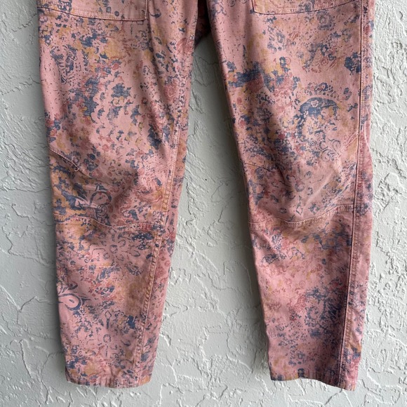 Anthropologie Wanderer Trouser Pant Floral High Rise Button Fly Utility Women 27 - Picture 4 of 8